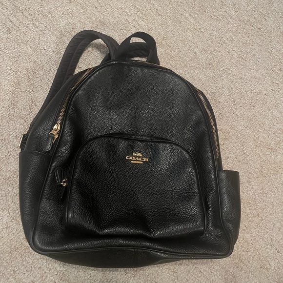 LIKE NEW! Large Coach Court Backpack black - Picture 1 of 8
